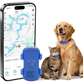 Dog GPS Tracker Real Time, Anti-Lost Pet Tracker With Geofence, Flash Light And Sound Alarm, Unlimited Distance Tracking, Fits Most Pet Collars, Subsc