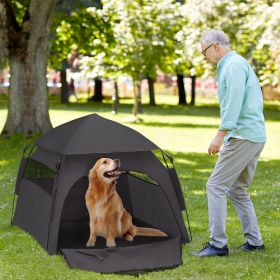 Pop Up Dog Tent for Extra Large and Large Dogs with Carry Bag, for Beach, Backyard, Home, Dark Gray Pop Up Dog Tent for Extra Large and Large Dogs with Carry Bag, for Beach, Backyard, Home, Dark Gray