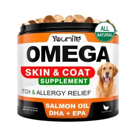 Youmile Hip & Joint Health Supplement For Dogs 120 Chews, Glucosamine Chondroitin MSM Dog Chews With Hyaluronic Acid, Liver Flavored Bone & Joint Supp (Option: OMEGA3 Fish oIL)