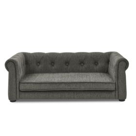 Elegant Rectangular Pet Bed For Medium And Large Dogs (Option: Dark Gray)