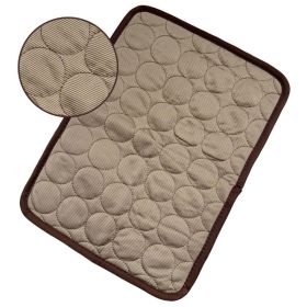 Dog Cooling Mat Summer Pets Cold Bed Extra Large For Small Big Dogs Pet Accessories Cat Durable Blanket Sofa Cat Ice Pad Blanket Pet Products (Option: Brown-2XL150*100cm)
